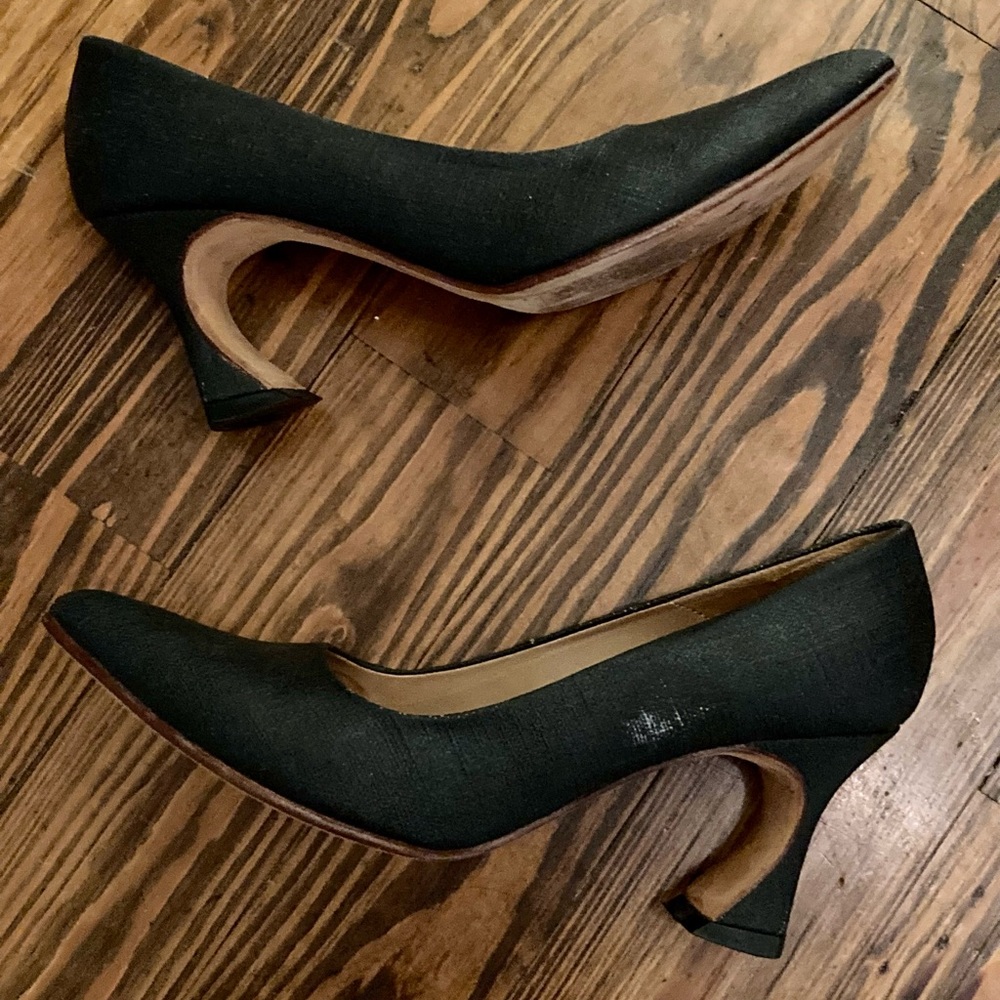 [Women’s] Fluevog Big Presence Black Desmond Pumps